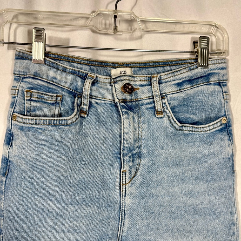 River Island High Rise Light Blue Jeans